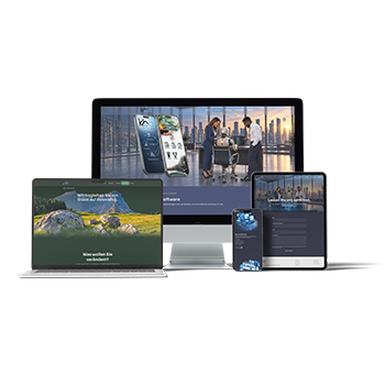 Website von KI Business Agent auf Monitor, Laptop, Tablet und Smartphone