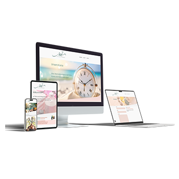 Website-Referenz auf Monitor, Laptop, Tablet und Smartphone